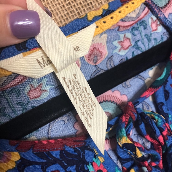 Matilda Jane Girls Dress SZ M Blue Floral Print - Picture 5 of 7